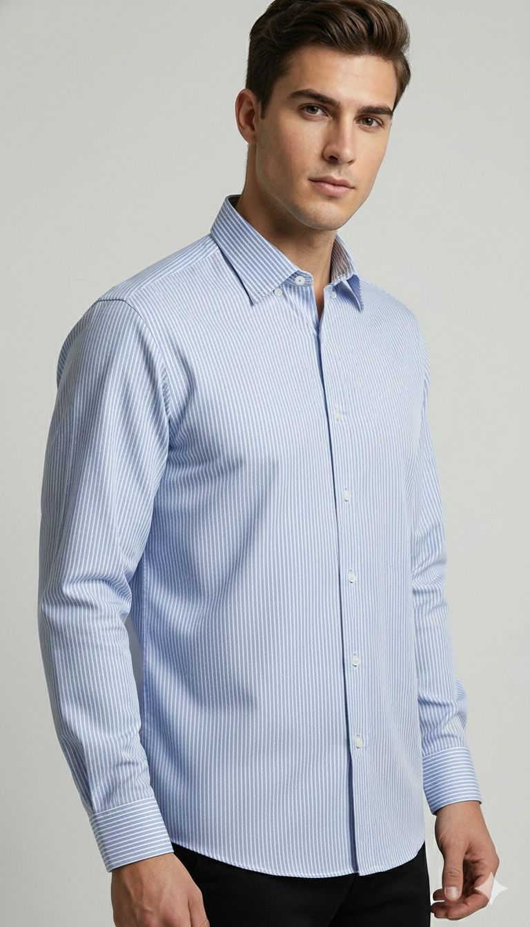 6531REGSPCE - CAMISA SIDRA CELESTE